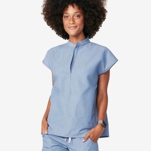 Figs Rafaela Heather Indigo scrub top